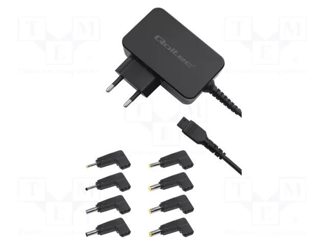 Power supply: switching; mains,universal,plug-in; 19VDC,; 2.37A QOLTEC ZSI-51025