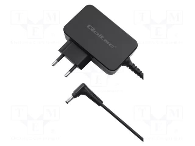 Power supply: switching; mains,plug-in; 20VDC; 3.25A; 65W QOLTEC ZSI-51026