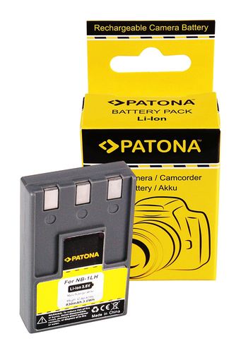 Battery Canon IXUS V/V2/V3/300/400/430/500 NB-1LH NB1LH, PATONA 1001 4260218591158