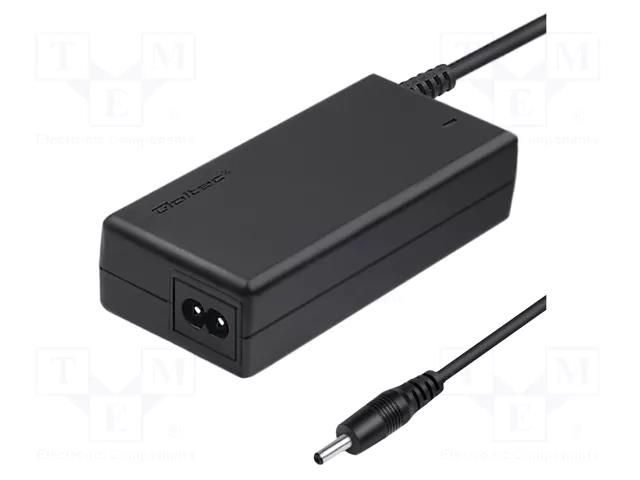 Power supply: switching; 19VDC; 2.37A; Out: 3,0/1,0; 45W; desktop QOLTEC ZSI-51508