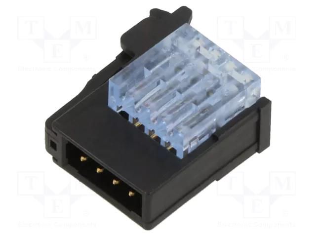 connector RITS CONN.PLUG ASSY 4P BLUE TE Connectivity 2-1473562-4