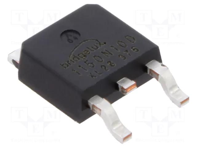 Transistor: N-MOSFET; unipolar; 100V; 12.8A; Idm: 64A; 78W; TO252 BRIDGELUX BXT1150N10D