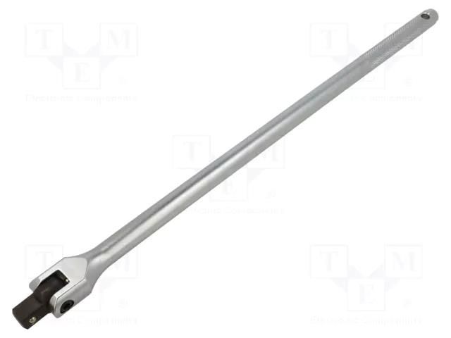 Knob; 1/2"; Chrom-vanadium steel; tiltable; 457mm; socket HÖGERT TECHNIK HT1A764