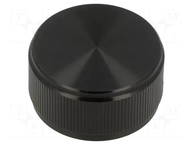 Knob; with pointer; aluminium; Øshaft: 6.35mm; Ø31.75x15.8mm TE Connectivity KN1251B1/4