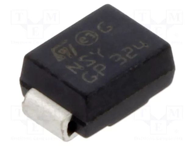Diode: TVS; 600W; 75V; 5.8A; bidirectional; SMB; reel,tape STMicroelectronics SM6T75CAY