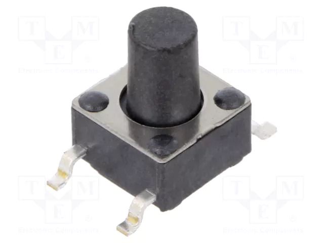 Microswitch TACT; SPST-NO; Pos: 2; 0.05A/12VDC; SMT; none; 1.57N E-SWITCH TL3301CF160QG