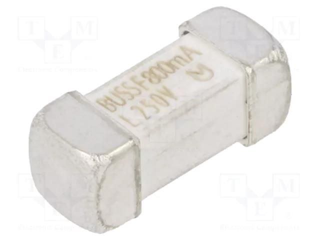 Fuse: fuse; 800mA; 350VAC; 250VDC; quick blow; ceramic; SMD EATON/BUSSMANN TR-1245UMFF800-R