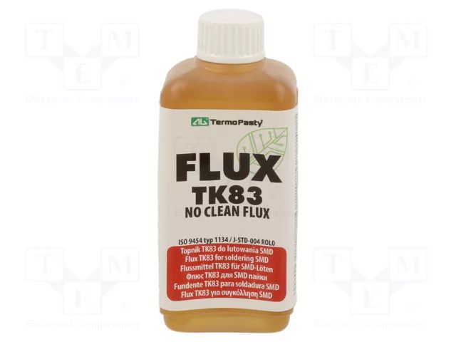 Flux: rosin based; No Clean; liquid; bottle; 0.1l; 860mg/cm3@20°C AG TERMOPASTY FLUX-TK/100