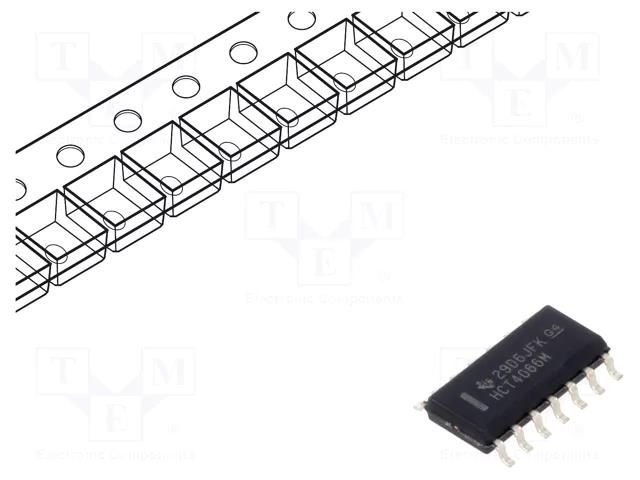IC: digital; bilateral,switch; Ch: 4; SMD; SOIC14; 4.5÷5.5VDC; HCT TEXAS INSTRUMENTS CD74HCT4066M96