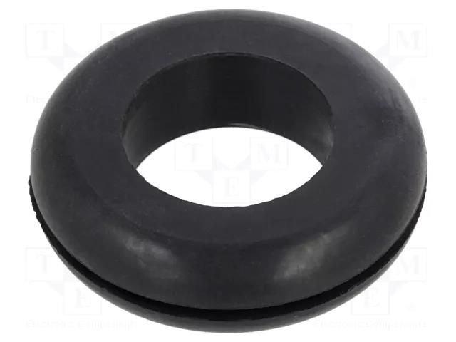 Grommet; Ømount.hole: 31.75mm; Øhole: 22.23mm; rubber KEYSTONE KEYS757