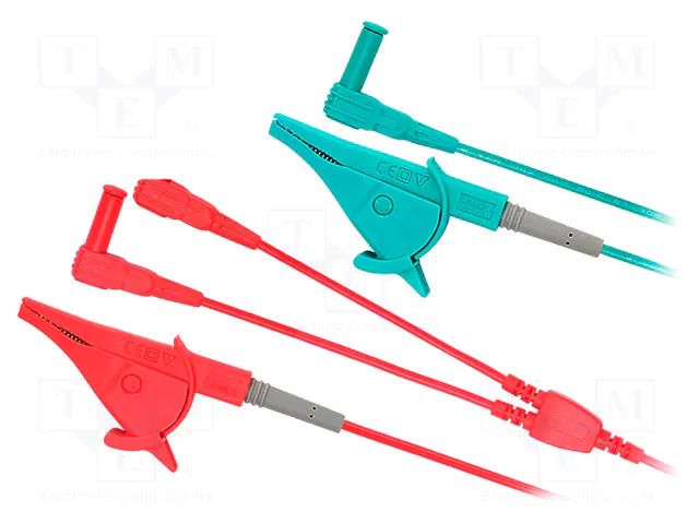 Test leads; Imax: 10A; red,green,yellow; 5pcs. UNI-T UT-L35