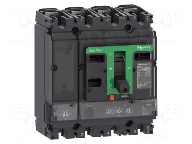Power breaker; Inom: 100A; IP40; -25÷70°C; Short circuit cap: 36kA SCHNEIDER ELECTRIC C10F42D100