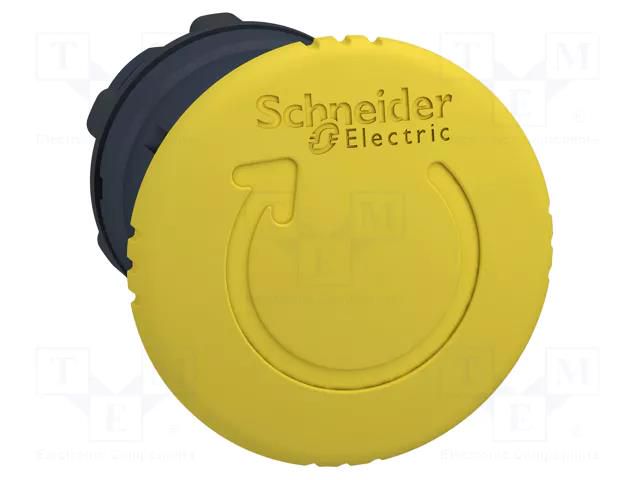 Switch: emergency stop; 22mm; Stabl.pos: 2; yellow; none; IP66 SCHNEIDER ELECTRIC ZB5AS55