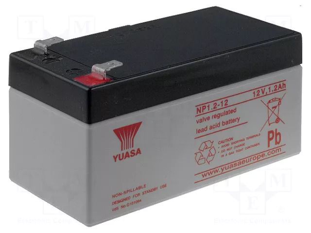 Re-battery: acid-lead; 12V; 1.2Ah; AGM; maintenance-free YUASA ACCU-HP1.2-12/Y