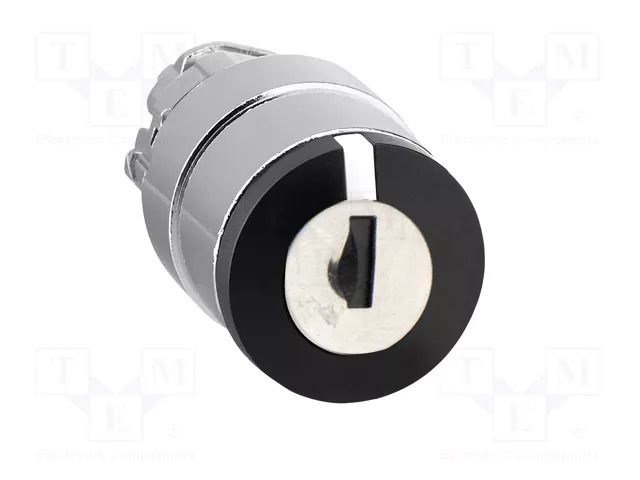 Switch: rotary with key; 22mm; Stabl.pos: 2; black; none; IP66 SCHNEIDER ELECTRIC ZB4BG01