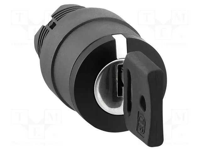 Switch: rotary with key; 22mm; Stabl.pos: 3; black; none; IP66 SCHNEIDER ELECTRIC ZB5AG09