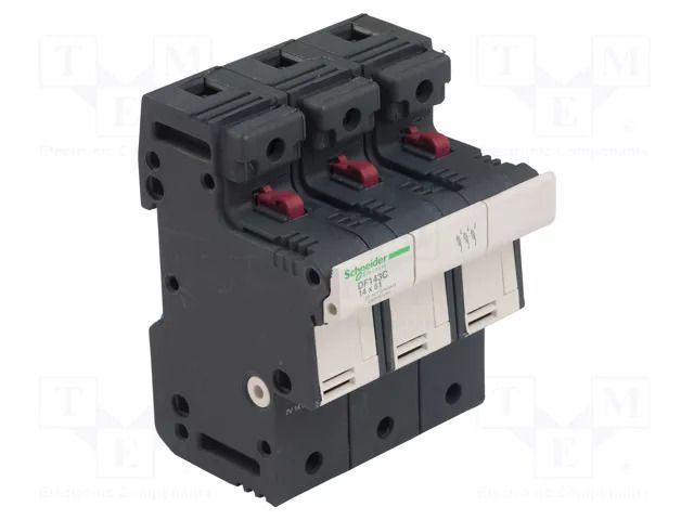Fuse disconnector; 14x51mm; for DIN rail mounting; 50A; Poles: 3 SCHNEIDER ELECTRIC DF143C