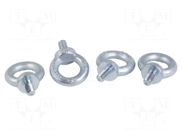 Lifting eye bolt; steel; for enclosures; Thread: M12; 4pcs. SCHNEIDER ELECTRIC NSYSFEB