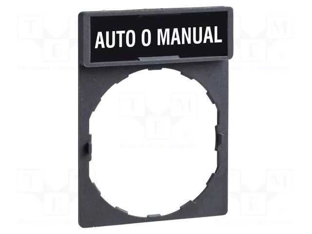 Description label; 22mm; Harmony XB4; black; plastic; Dim: 30x40mm SCHNEIDER ELECTRIC ZBY2485