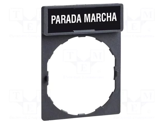 Description label; 22mm; Harmony XB4; black; plastic; Dim: 30x40mm SCHNEIDER ELECTRIC ZBY2466