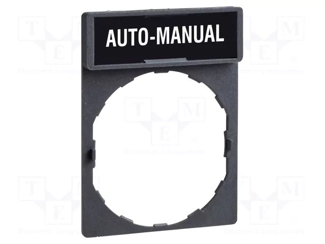 Description label; 22mm; Harmony XB4; black; plastic; Dim: 30x40mm SCHNEIDER ELECTRIC ZBY2464