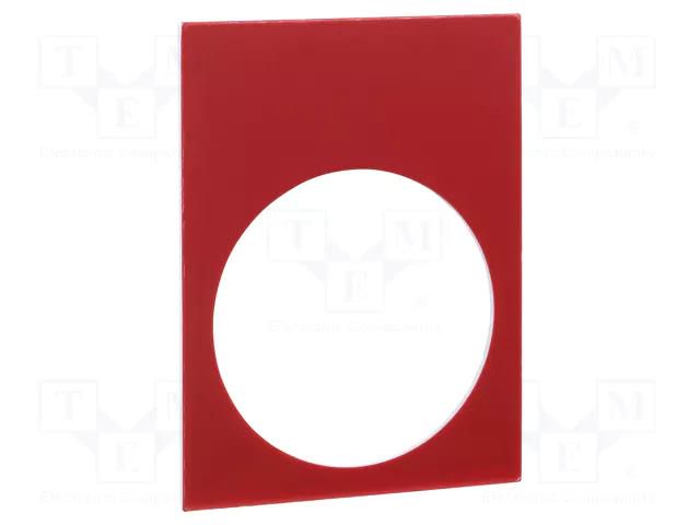 Label; Button marking: INDIETRO; control cassette; 30x40mm SCHNEIDER ELECTRIC ZB2BY2606