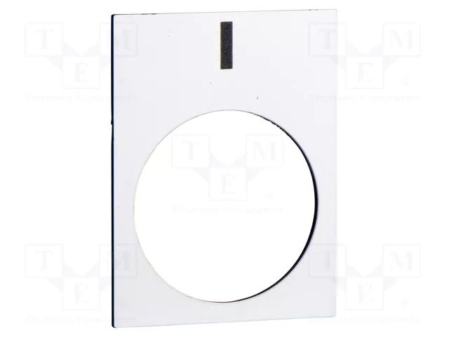 Label; white; Button marking: I; control cassette; 30x40mm SCHNEIDER ELECTRIC ZB2BY4980
