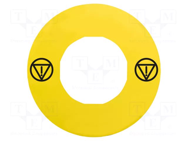 Label; Harmony XB4; Ø22mm; yellow; Dim: Ø60mm SCHNEIDER ELECTRIC ZBY9140T