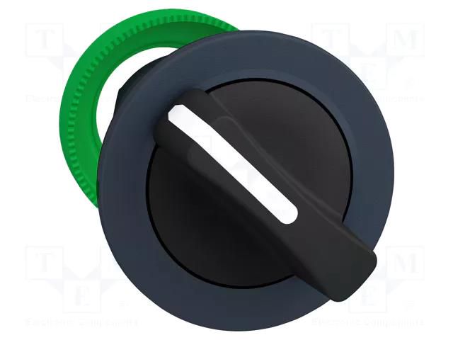 Switch: rotary; 30mm; Stabl.pos: 2; black; none; IP66; witout symbol SCHNEIDER ELECTRIC ZB5FD2