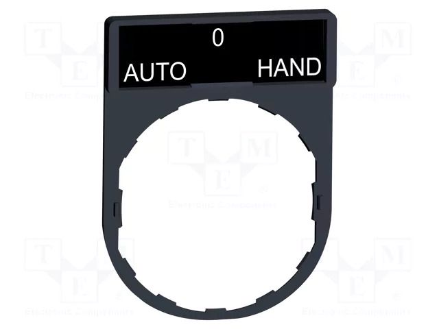 Description label; 22mm; Harmony XB4; black; plastic; Dim: 30x40mm SCHNEIDER ELECTRIC ZBY2385