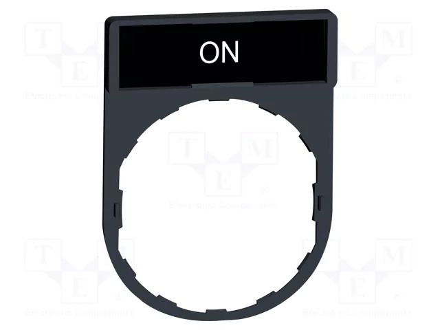 Description label; 22mm; Harmony XB4; black; plastic; Dim: 30x40mm SCHNEIDER ELECTRIC ZBY2311