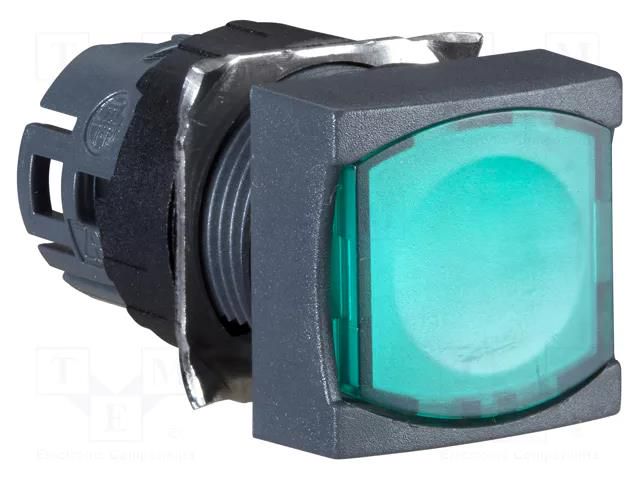 Switch: push-button; 16mm; Stabl.pos: 2; green; ZB6Z; Harmony XB6 SCHNEIDER ELECTRIC ZB6CF3