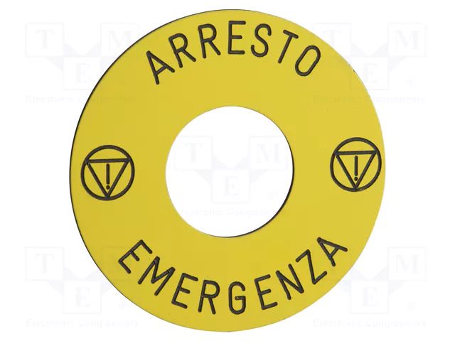 Warning plate; 16mm; Harmony XB6 SCHNEIDER ELECTRIC ZB6Y7630