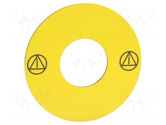 Warning plate; 16mm; Harmony XB6 SCHNEIDER ELECTRIC ZB6Y7001