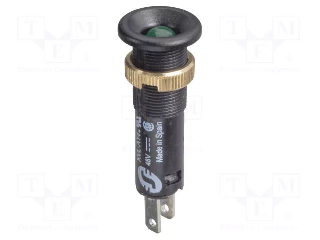 Indicator: LED; flat; green; 48VDC; Ø8mm; IP40; connectors; plastic SCHNEIDER ELECTRIC XVLA143