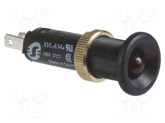 Indicator: LED; flat; red; 48VDC; Ø8mm; IP40; connectors; plastic SCHNEIDER ELECTRIC XVLA144