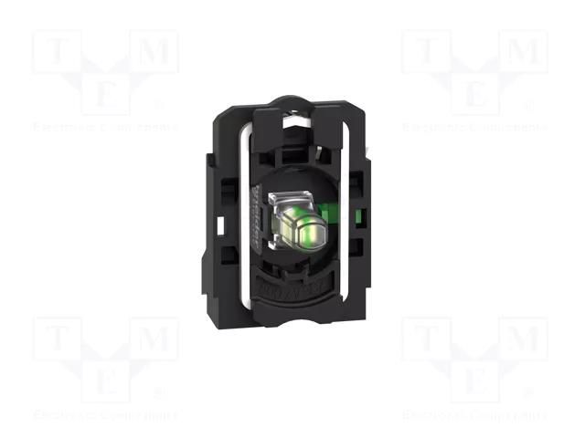 Contact and light block; 22mm; Harmony XB5; -25÷70°C; IP20; 24VDC SCHNEIDER ELECTRIC ZB5AW0B11