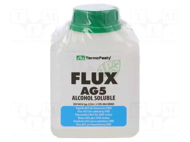 Flux: rosin-free; halide-free,rosin free,organic,ORM0; liquid AG TERMOPASTY FLUX-G5/500