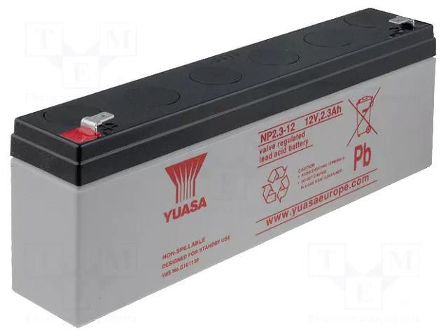 Re-battery: acid-lead; 12V; 2.3Ah; AGM; maintenance-free YUASA ACCU-HP2.3-12/Y