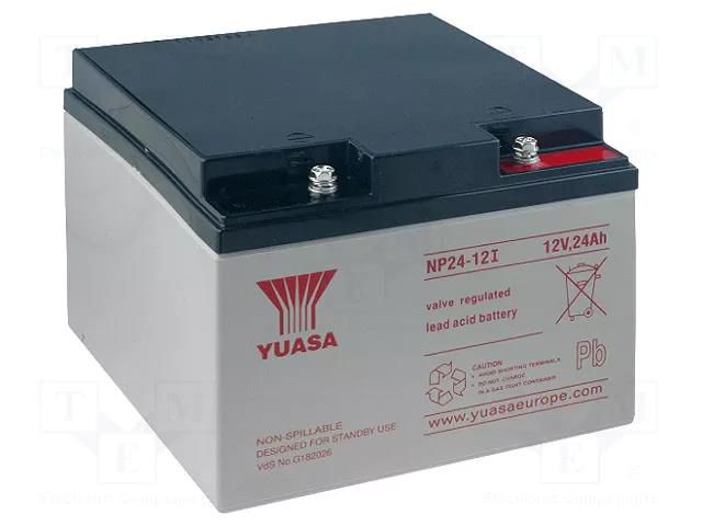 Re-battery: acid-lead; 12V; 24Ah; AGM; maintenance-free YUASA ACCU-HP24-12/Y