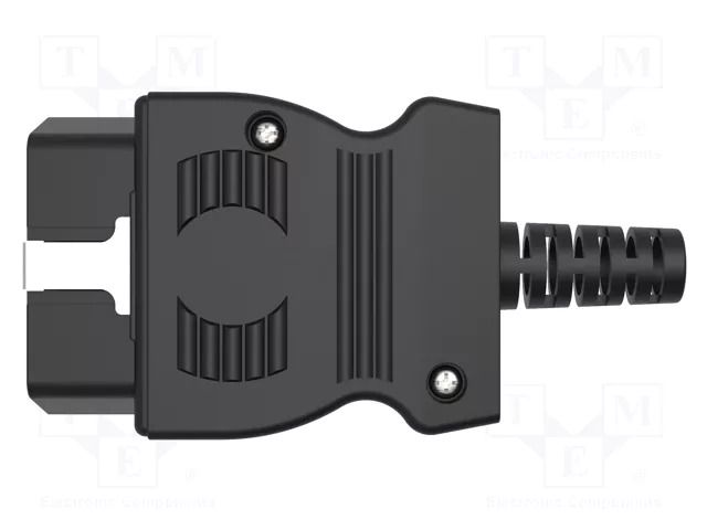Connector: diagnostic OBD II; black; 10A; Insulation: polyamide SCHÜTZINGER SET9061OBDII24V-SW