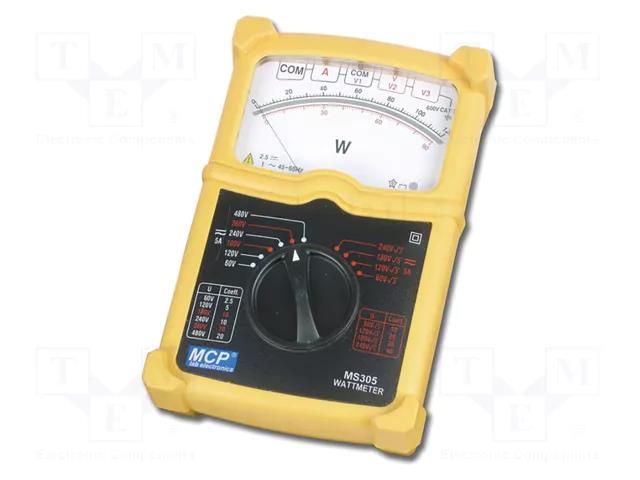 Meter: power; single-phase,three-phase; analogue; 15÷500Hz; ±1% MCP MS305