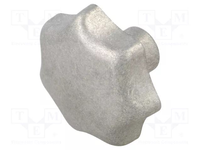 Knob; Ø: 63mm; aluminium; Ømount.hole: 12mm; DIN 6336; matt ELESA+GANTER DIN6336AL63-B12CMT