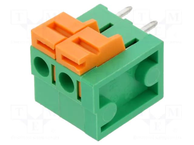 PCB terminal block; straight; 5.08mm; ways: 2; on PCBs; terminal AMPHENOL ANYTEK HA0200500000G