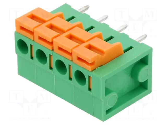 PCB terminal block; straight; 5.08mm; ways: 4; on PCBs; terminal AMPHENOL ANYTEK HA0400500000G