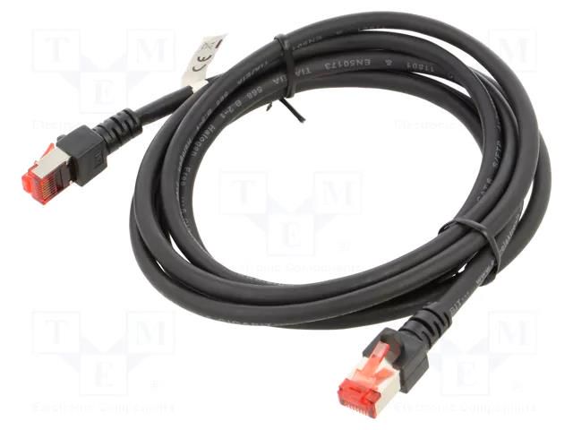 Patch cord; RJ45 plug,both sides; S/FTP; 6; stranded; Cu; LSZH HELUKABEL HELUKAT-803025