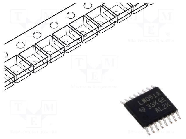 IC: digital; demultiplexer,multiplexer; Ch: 8; SMD; TSSOP16; 74LV TEXAS INSTRUMENTS SN74LV4051APWR