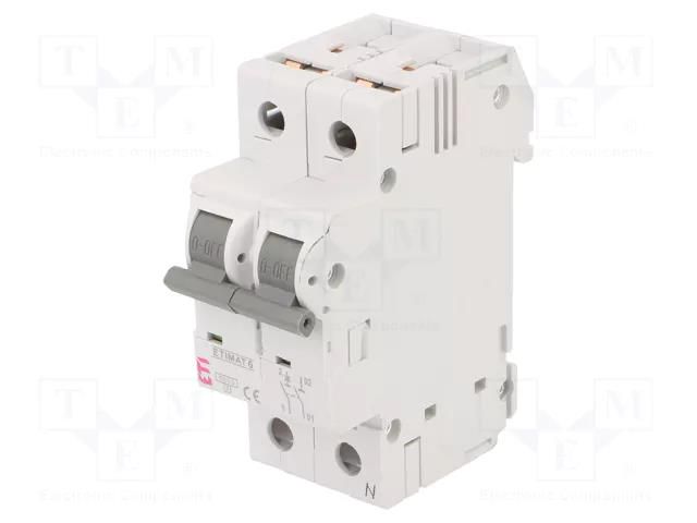 Circuit breaker; 230/400VAC; Inom: 13A; Poles: 1+N; Charact: C; 6kA ETI POLAM 002142515