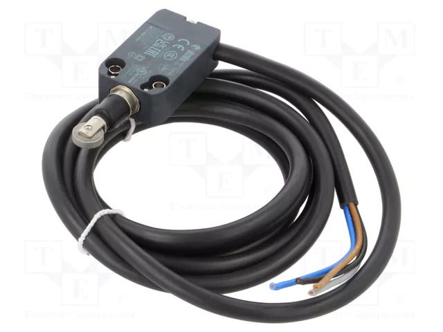 Limit switch; metal roller Ø12mm; NO + NC; 10A; max.250VAC; 2m PIZZATO ELETTRICA NFB110BE-DN2