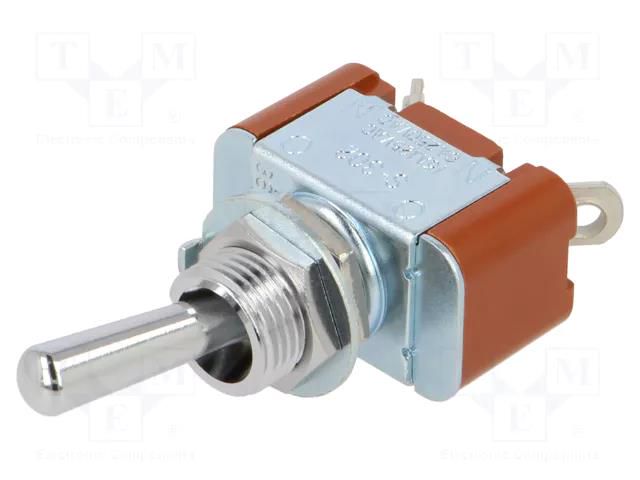 Switch: toggle; Pos: 2; SPDT; ON-ON; 6A/250VAC; 20A/30VDC; S; panel NKK SWITCHES S302